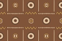 Ethnic pattern background, colorful seamless geometric design, vector