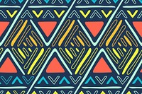 Tribal seamless pattern background, colorful aztec design, vector