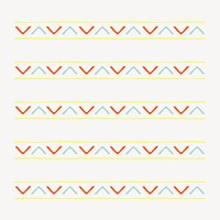 Ethnic pattern illustrator brush, colorful geometric design, compatible with ai 