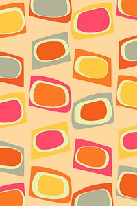60s background, abstract trapezoid design vector