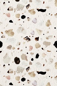 Aesthetic Terrazzo background, abstract earth tone pattern vector
