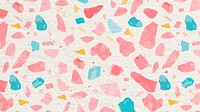 Aesthetic Terrazzo desktop wallpaper, abstract pastel pattern