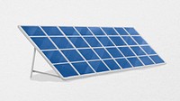 Solar panel, environment watercolor illustration psd