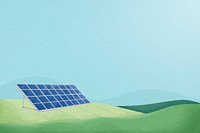 Solar energy background, environment, renewable power illustration