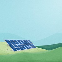 Solar energy background, environment, renewable power illustration psd