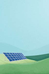 Solar energy background, environment, renewable power illustration