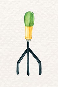 Hand-drawn hand cultivator psd planting tool