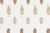 Earth tone Bohemian feather background