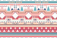 Aesthetic tribal background, seamless pattern vector, pastel fabric