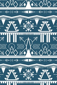 Ethnic pattern background vector, seamless design