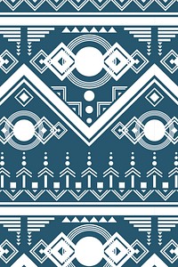 Ethnic pattern background vector, seamless design