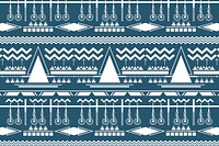 Blue tribal pattern white background, textile design