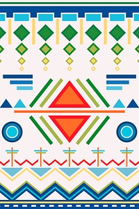 Ethnic pattern background, seamless tribal vector, pastel design