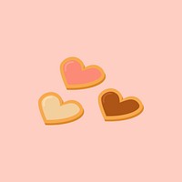 Cute Valentine&rsquo;s gift cookies psd diary sticker