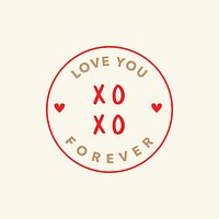 Love You Forever Valentine&rsquo;s day greeting social media post