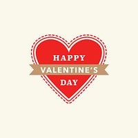 Happy Valentine&rsquo;s day greeting cute social media post