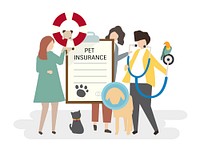 Illustration of pet insurance