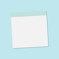 Gray notepaper journal sticker vector