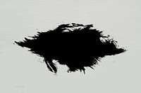 Brush graphic vector in black ink