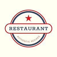 logo food business template for branding design, minimal style vector