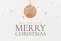 Merry Christmas greeting festive social media banner