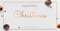 Christmas greeting social media banner background