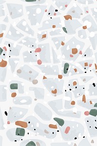 Pastel terrazzo abstract background vector seamless pattern