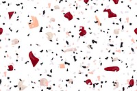 Terrazzo seamless pattern background vector in velvet red