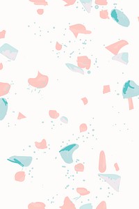 Terrazzo pattern abstract background psd in pink and blue