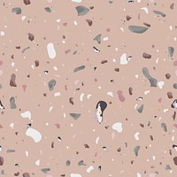 Terrazzo seamless pattern background in brown