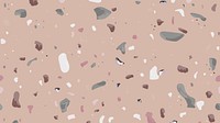 Terrazzo abstract pattern background on brown background