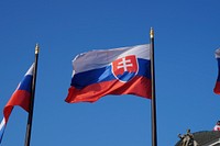 Slovak Flag (Option 3 of 4). Original public domain image from Wikimedia Commons