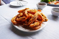 Fried shrimp. Original public domain image from <a href="https://commons.wikimedia.org/wiki/File:Fried_shrimp.jpg" target="_blank" rel="noopener noreferrer nofollow">Wikimedia Commons</a>