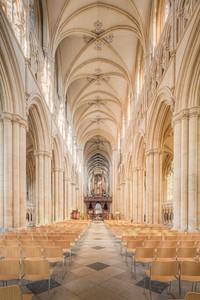 Here is an hdr photograph taken from the nave inside Beverley Minster. Located in Beverley, Yorkshire, England, UK. Original public domain image from <a href="https://commons.wikimedia.org/wiki/File:Beverley_Minster_Nave_(245517895).jpeg" target="_blank">Wikimedia Commons</a>