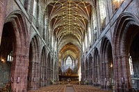 Here is a photograph of Chester Cathedral. Located in Chester, Cheshire, England, UK. Original public domain image from <a href="https://commons.wikimedia.org/wiki/File:Chester_Cathedral_(56310512).jpeg" target="_blank">Wikimedia Commons</a>