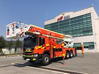 EVERDIGM Aerial Rescue Ladder 53 in Hoengseong Fire Station. Original public domain image from <a href="https://commons.wikimedia.org/wiki/File:2020-03-25_12.00.00_EVERDIGM_Aerial_Rescue_Ladder_53_in_Hoengseong_Fire_Station.jpg" target="_blank" rel="noopener noreferrer nofollow">Wikimedia Commons</a>