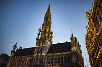 Brussels Town Hall at dusk. Original public domain image from <a href="https://commons.wikimedia.org/wiki/File:Brussels_Town_Hall_at_dusk_Pixabay.jpg" target="_blank" rel="noopener noreferrer nofollow">Wikimedia Commons</a>