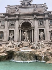 Concrete Structure With Group of People Statues. Original public domain image from <a href="https://commons.wikimedia.org/wiki/File:Trevi_fountain_(Pexels_879537).jpg" target="_blank" rel="noopener noreferrer nofollow">Wikimedia Commons</a>