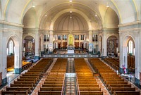 Église Saint-Ignace-de-Loyola, Quebec, Canada. Original public domain image from <a href="https://commons.wikimedia.org/wiki/File:%C3%89glise_Saint-Ignace-de-Loyola.jpg" target="_blank" rel="noopener noreferrer nofollow">Wikimedia Commons</a>