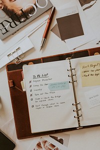 To do list notebook planner