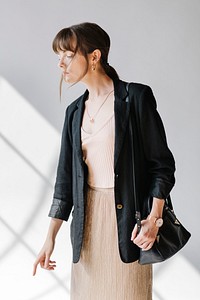 Casual woman in a fashion shoot