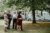 Family and friends gathering at a party