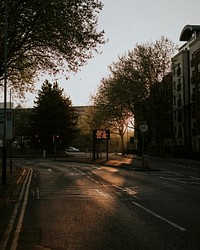 Empty streets due to the coronavirus in Bristol, UK
