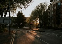 Empty streets due to the coronavirus in Bristol, UK