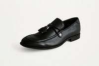 Men's black tassel shoes psd