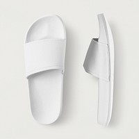 White slide sandal summer slippers