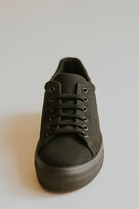 Black canvas sneakers men's fashion 