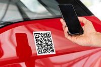 Unlocking car by qr code and smartphone