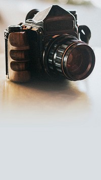 Analog film camera dreamy aesthetic mobile wallpaper