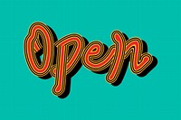 Open funky psd green typography wallpaper
